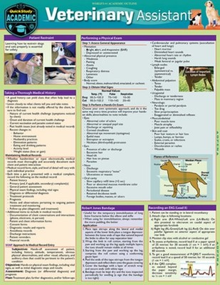 Veterinary Assistant: A Quickstudy Laminated Reference Guide by Chris Pinney Pap