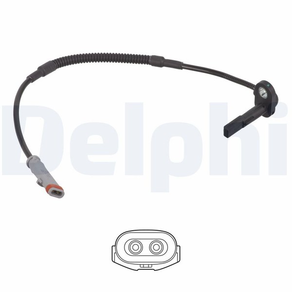 Delphi ABS Sensor Raddrehzahl SS21252-12B1 FüR Opel Insignia Sports Tourer G09 3-image