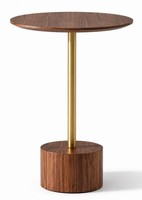 2X Beistelltisch Stil Modern Farbe Braun Neu Bequem Praktisch Wohnzimmer