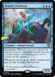 Pensive Professor (63/444) Secrets of Strixhaven Foil Rare