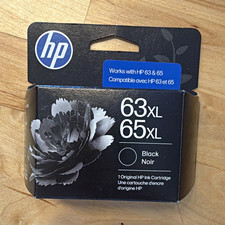 HP 63XL/65XL Genuine Original Black Inkjet Ink Cartridge For HP 63 65