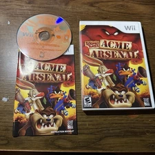 Looney Tunes: Acme Arsenal Nintendo Wii Case Manual and Disc Complete 