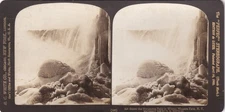 Stereoview Cards  Estate - Behind Horseshoes Falls in Winter, 1902