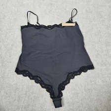 Skims Fits Everybody Lace Cami Bodysuit in Onyx Size 3X NWT