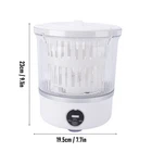 Washing Machine 3L Underwear Washer With LED Touch Screen For Baby Clothes Socks