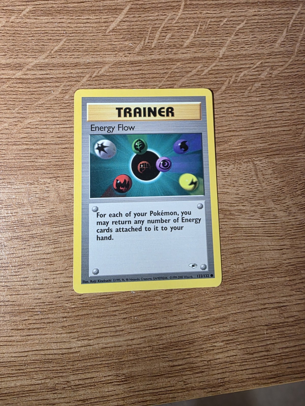 1999 Energy Flow 122/132 Gym Heroes Pokemon Card