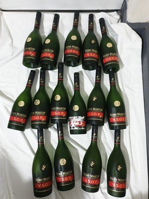 X15 Remy Martin VSOP Fine Champagne Cognac empty bottles.