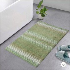21"x34" Gradiation Rug Collection Sage Cotton Tufted Bath Rug - Home Weavers