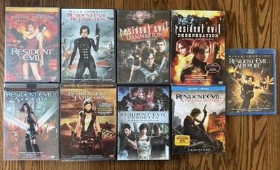 Resident Evil DVD Lot Of 9 Apocalypse Extinction Damnation And More Free Ship