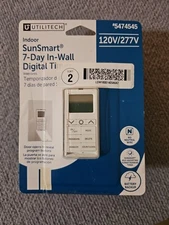 Utilitech SunSmart 7-Day In-Wall Digital Timer White #5474545