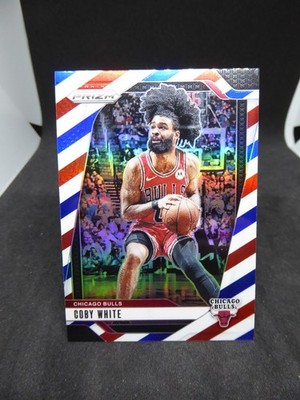 2024-25 Panini Prizm #70 Coby White Prizms Red White and Blue