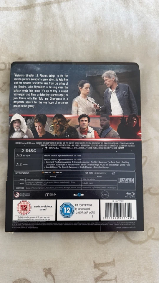 Star Wars: The Force Awakens Steelbook Blu-ray Edition - Image 2 of 2