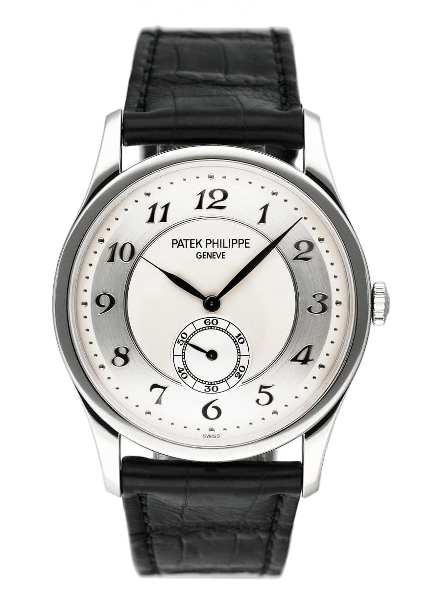 Patek Philippe 5196P-001 Platinum Mens Watch with Silver Dial Box Papers