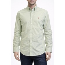 Vintage Ralph Lauren Classic Fit Button Down Shirt Mens 17 33/34 Checkered Green
