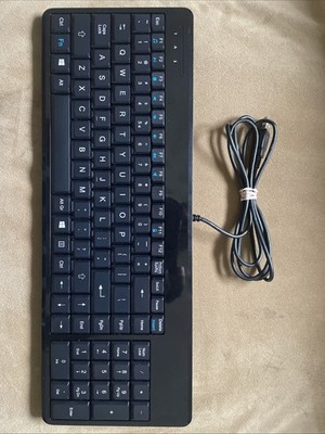 Lot of 4 PERIBOARD-220H,Wired Compact USB Keyboard with 2 Hubs - Build-in