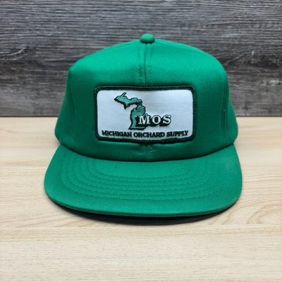 #ad #ad Vintage Michigan Orchard Supply Hat Cap Snap Back Green Agriculture Farm Fruit $48.85