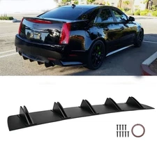 Fits Cadillac CTS XTS ATS CT4 CT5 Rear Diffuser Fins Bumper Lip Splitter Spoiler