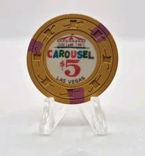 Carousel Casino Las Vegas Nevada $5 Casino Chip 1965 N1427