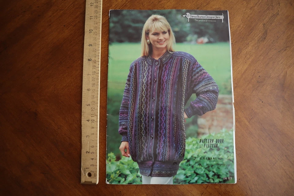 Denys Brunton Machine Knitting Pattern Book 15 - Peruvian Jacket - Fairisle ++ - Image 2 of 4