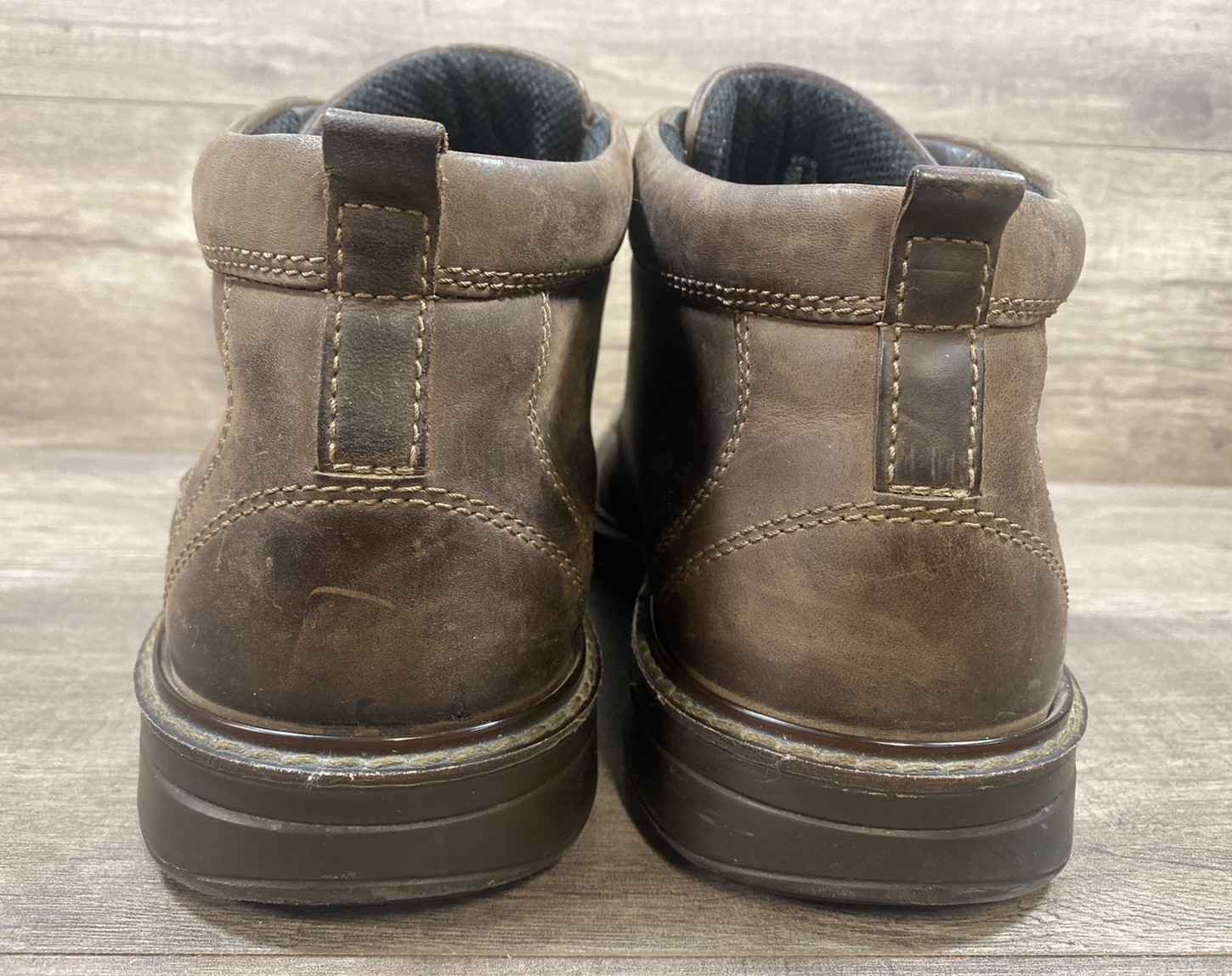 ECCO Turn GTX Waterproof Chukka Tie Soft Brown Leather Mens Size 46 US 11 11.5