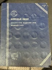 Whitman Lincoln Cent Collection Album – Starting 1941 – Partial Set