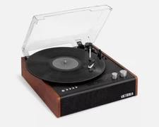 Victrola Brighton Dual Bluetooth Turntable Record Player - Mahogony (VTA-71-MAH)