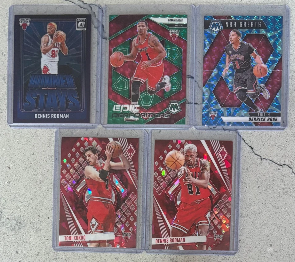 HUGE Chicago Bulls 79-card lot! MJ! Pippen! Matas! 22 Rookie Cards! - Image 4 of 4