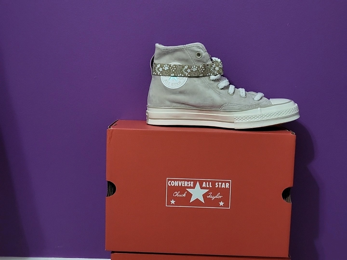 New Converse Chuck Taylor 70 Hi Stone Sz 8 Sneakers Women Shoes "Cat" Boots 💝 thumbnail 4