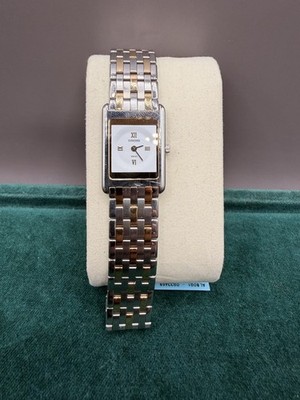 Concord Swiss Quartz Two Tone Rectangular Dress Watch