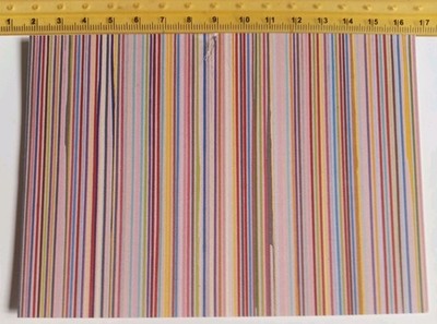 Vintage KUNST   Postkarte Ian Davenport Ikon Wandmalerei (PINK) 2004 Modernist 