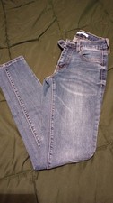KanCan Women's Jeans Blue Medium Wash Solid 5-Pocket Design