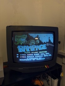 Lot Of 3 NES Nintendo Entertainment System Games Metroid, Rampage, Tennis TESTED