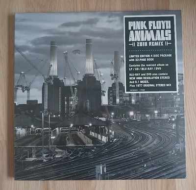 Pink Floyd ‎Animals (2018 Remix) LP/Blu-Ray/DVD/CD/Book Box Set - Brand New! - Photo 1/2