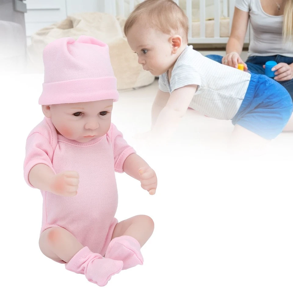 10 Inch Silicone Reborn Doll Body Simulation Reborn Doll Lifelike Baby Doll - Immagine 2 di 4