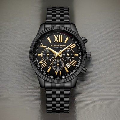 New w/ Tag Original Box & COA_ Anthony James London Watch Model 82581
