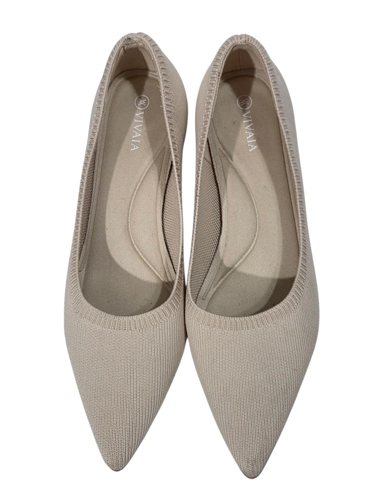 Zapatos de salón Vivaia Tracy Pro Tacones Punta Punta Tejido Almendra Tacón Grueso EU 37 US 6 Foto 2 de 4