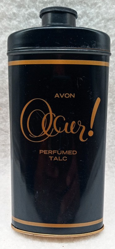 Vintage Avon Occur! Perfumed Talc Full Tin 2.75 oz.