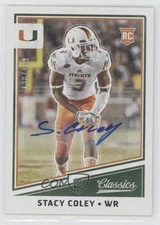 2017 Classics Rookies Significant Signatures Stacy Coley Rookie Auto RC 0h13