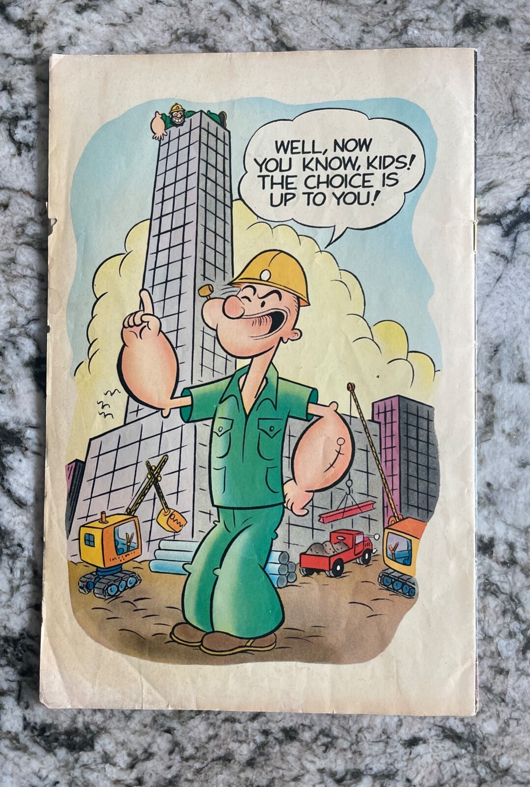 POPEYE AND CONSTRUCTION CAREERS #E-5 - KING COMICS - 1972! | eBay