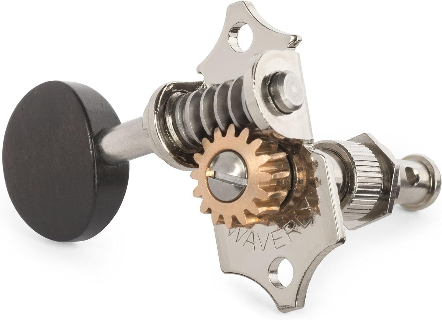 Meccaniche Per Chitarra Waverly Con Manopole Bianche Nichel 3L/3R Per Pegheste Solide
