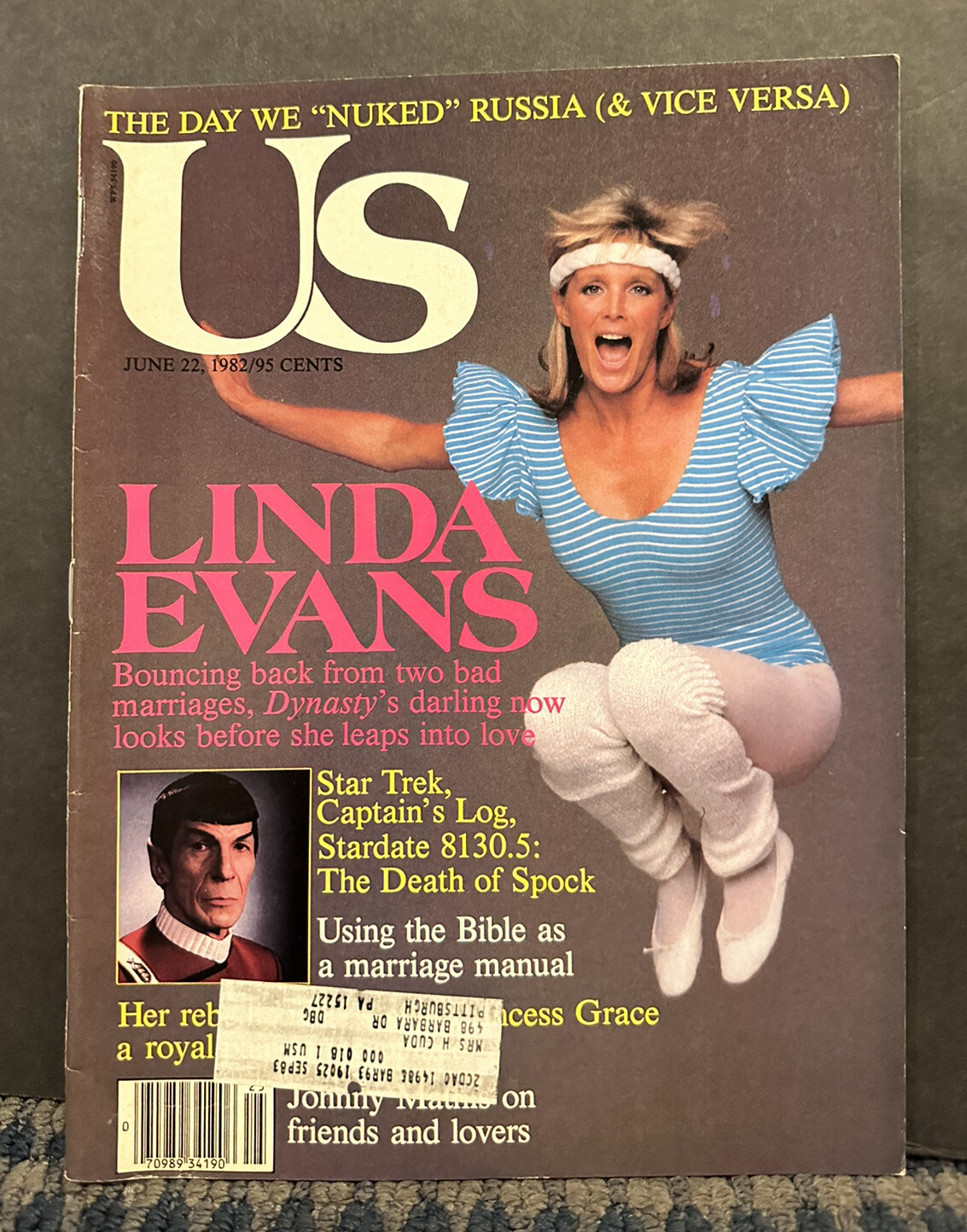 1982 June 22nd US Magazine, Linda Evans, Star Trek (B19)