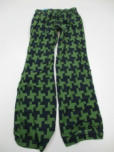 OLD NAVY Pants Youth Size L 100% Cotton Pajama Green/Blue - Picture 6 of 6