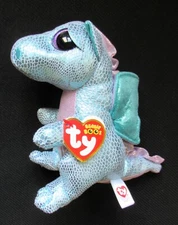 HOLLY the DRAGON - CLAIRE'S EXCLUSIVE - Ty 6" Beanie Boos  NEW w/ MT TAGS