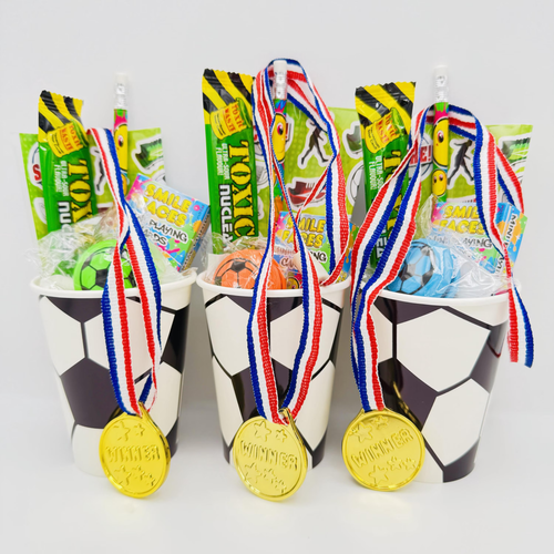 Pre Filled Unisex Football Party Cup Gifts,Younger Children's Ready Filled Activ - Picture 4 of 10