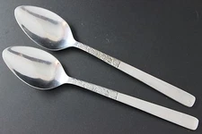 National Stainless Taiwan Silverware - ROSE SERENADE - Teaspoons (2)