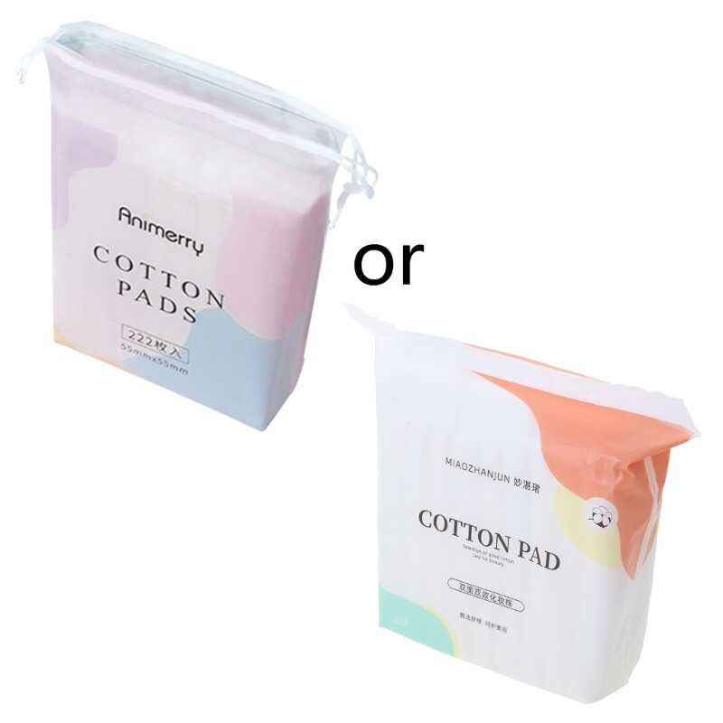 Cotton Pads Natural Cotton Makeup Remover and for Facial Cleansing Cotton Pads-image