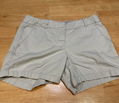 J Crew Women's Classic Twill Chino Shorts Khaki Size (N)