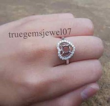 Semi Mount Wedding Ring Round Cut 5MM 925 Sterling Silver Engagement Ring For