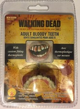 NEW Inspired By The Walking Dead Bloody Teeth Adult Costume Accessory
