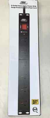RST ROCKETSOCKET 6-Outlet POWERSTRIP Surge Protector 15A 14awg Heavy Duty